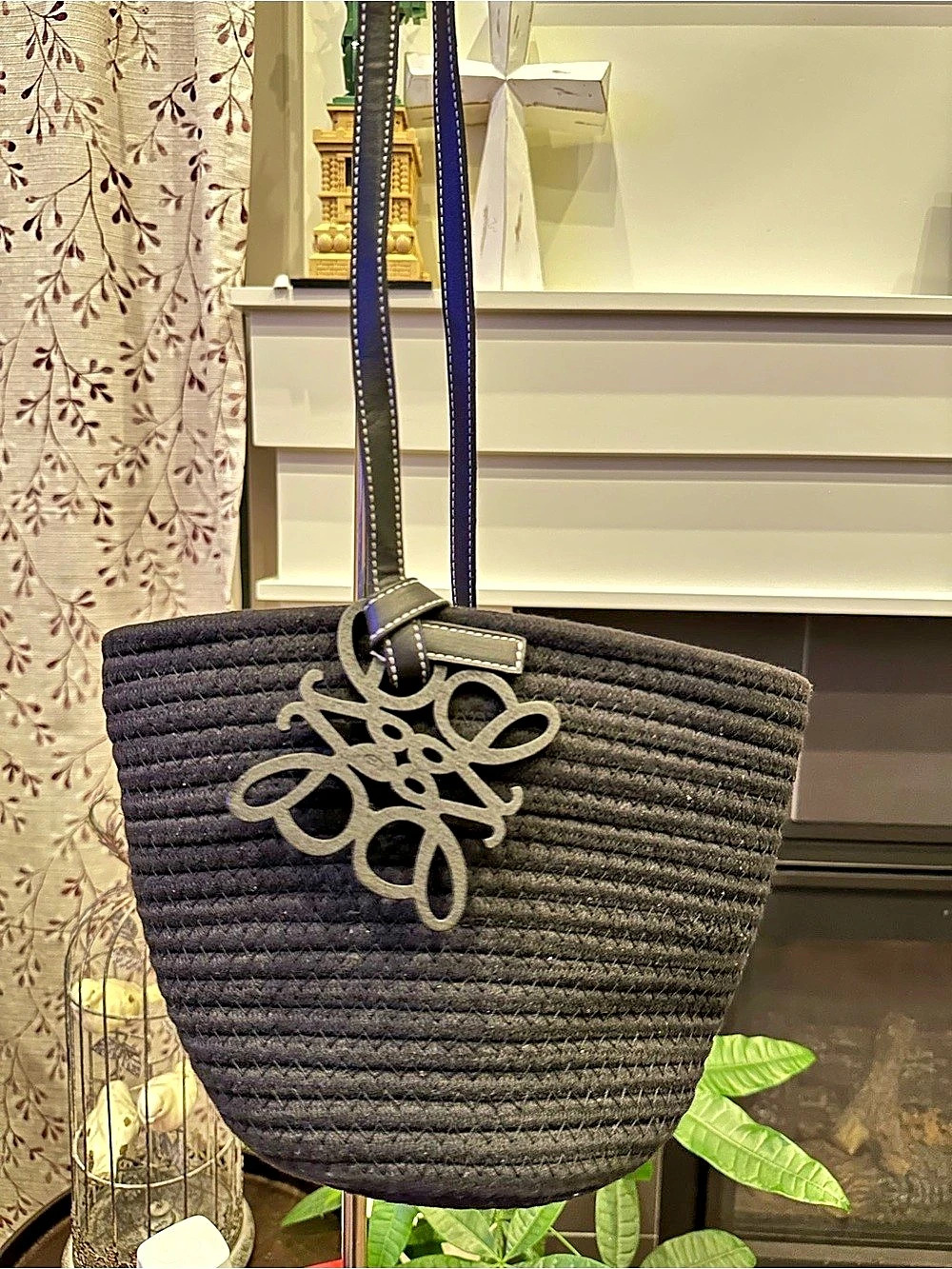 Black Basket Bag Like New